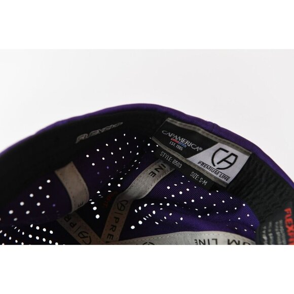 Philadelphia Phillies Fitted Hat S/M Purple Premium Line Brand Flexfit - Picture 6 of 7